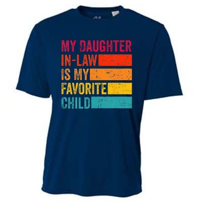 My Daughter-in-law Is My Favorite Child Funny Fathers Day Cooling Performance Crew T-Shirt