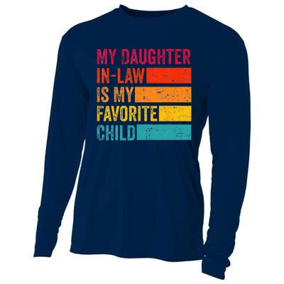 My Daughter-in-law Is My Favorite Child Funny Fathers Day Cooling Performance Long Sleeve Crew