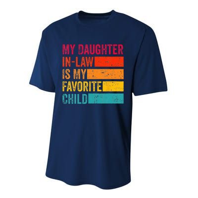 My Daughter-in-law Is My Favorite Child Funny Fathers Day Performance Sprint T-Shirt