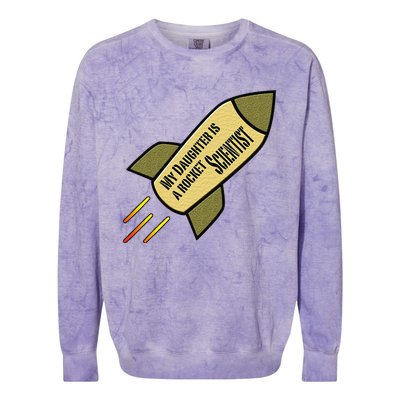 My Daughter is a Rocket Scientist Colorblast Crewneck Sweatshirt