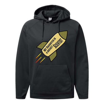 My Daughter is a Rocket Scientist Performance Fleece Hoodie