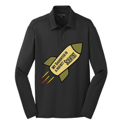 My Daughter is a Rocket Scientist Silk Touch Performance Long Sleeve Polo