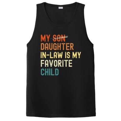 My Daughter-in-law is My Favorite Child Funny Fathers Day PosiCharge Competitor Tank