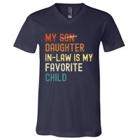 My Daughter-in-law is My Favorite Child Funny Fathers Day V-Neck T-Shirt