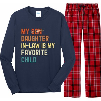 My Daughter-in-law is My Favorite Child Funny Fathers Day Long Sleeve Pajama Set