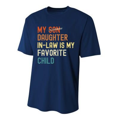 My Daughter-in-law is My Favorite Child Funny Fathers Day Performance Sprint T-Shirt