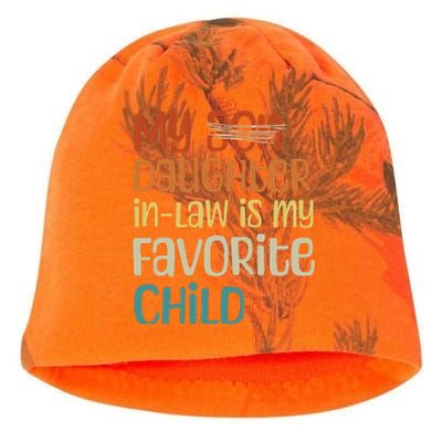 My Daughter In Law Is My Favorite Child Kati - Camo Knit Beanie