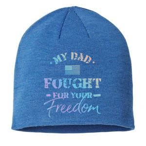 My Dad Is A Veteran Gift For Daughter And Son Sustainable Beanie