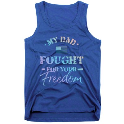 My Dad Is A Veteran Gift For Daughter And Son Tank Top