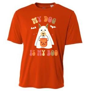 My Dog Is My Boo Funny Halloween Dog Lover Gift Cooling Performance Crew T-Shirt