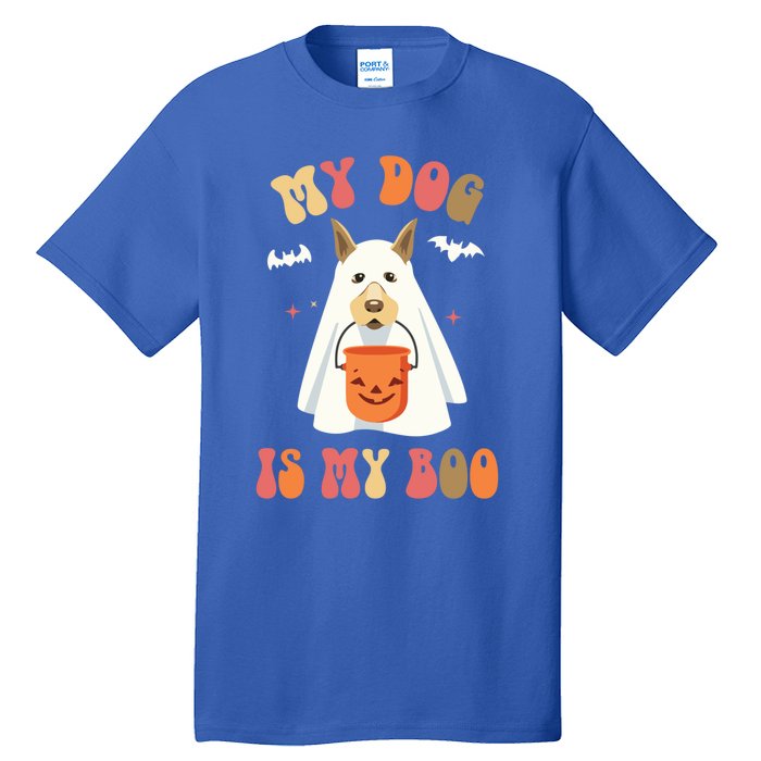 My Dog Is My Boo Funny Halloween Dog Lover Gift Tall T-Shirt