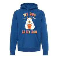 My Dog Is My Boo Funny Halloween Dog Lover Gift Premium Hoodie