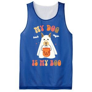 My Dog Is My Boo Funny Halloween Dog Lover Gift Mesh Reversible Basketball Jersey Tank