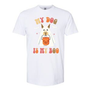 My Dog Is My Boo Funny Halloween Dog Lover Gift Softstyle CVC T-Shirt