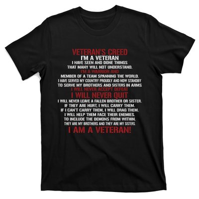 Memorial Day Im A Veteran T-Shirt