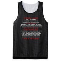 Memorial Day Im A Veteran Mesh Reversible Basketball Jersey Tank