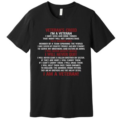 Memorial Day Im A Veteran Premium T-Shirt