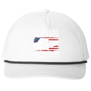 My Dream Is Always To Be A Papa And A Veteran Father Gift Snapback Five-Panel Rope Hat