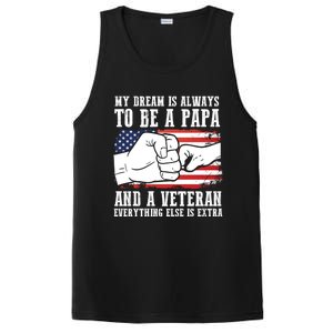 My Dream Is Always To Be A Papa And A Veteran Father Gift PosiCharge Competitor Tank