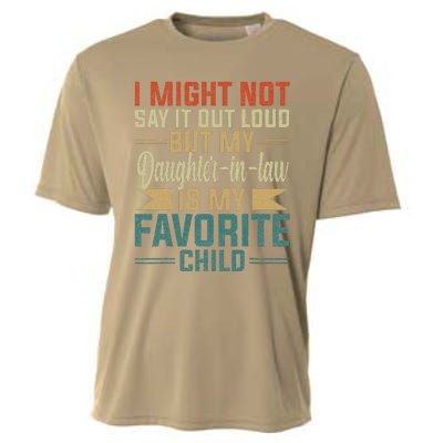 My Daughterinlaw Is My Favorite Child Funny Fathers Day Cooling Performance Crew T-Shirt