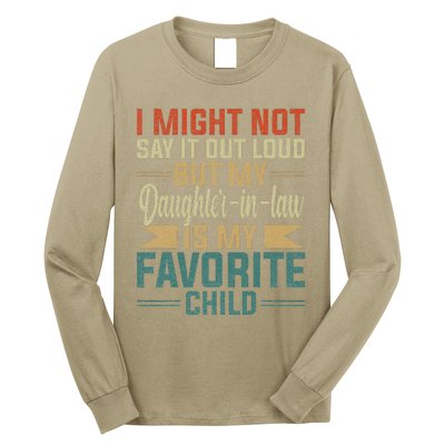 My Daughterinlaw Is My Favorite Child Funny Fathers Day Long Sleeve Shirt