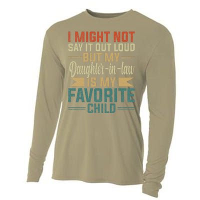 My Daughterinlaw Is My Favorite Child Funny Fathers Day Cooling Performance Long Sleeve Crew