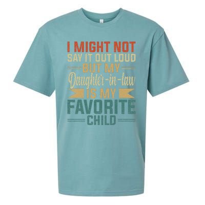 My Daughterinlaw Is My Favorite Child Funny Fathers Day Sueded Cloud Jersey T-Shirt