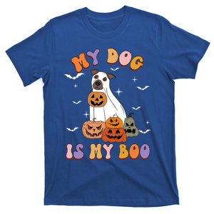 My Dog Is My Boo Ghost Funny Halloween Dog Lovers Boo Dog Gift T-Shirt