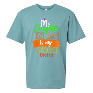 My Daughter In Law Is My Favorite Child I Love You Dad Sueded Cloud Jersey T-Shirt