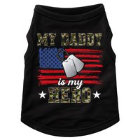 My Daddy Is My Hero Military Dad American Flag Army Proud Ar Doggie Tank