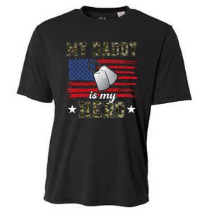 My Daddy Is My Hero Military Dad American Flag Army Proud Ar Cooling Performance Crew T-Shirt