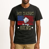 My Daddy Is My Hero Military Dad American Flag Army Proud Ar Tall T-Shirt