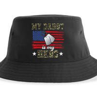 My Daddy Is My Hero Military Dad American Flag Army Proud Ar Sustainable Bucket Hat