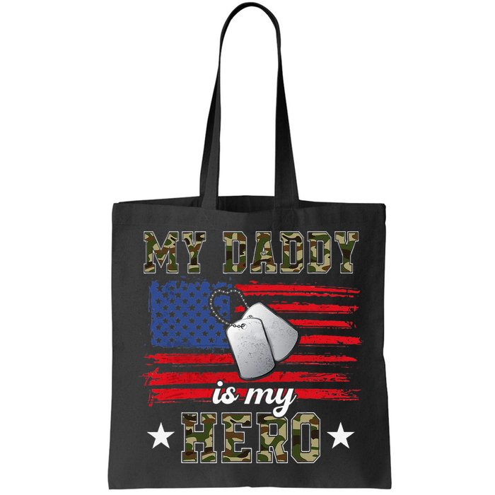 My Daddy Is My Hero Military Dad American Flag Army Proud Ar Bag