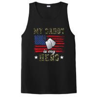 My Daddy Is My Hero Military Dad American Flag Army Proud Ar PosiCharge Competitor Tank