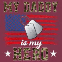 My Daddy Is My Hero Military Dad American Flag Army Proud Ar 16oz Travel Tumbler