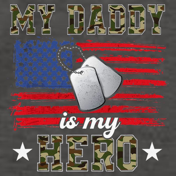 My Daddy Is My Hero Military Dad American Flag Army Proud Ar Vector Backpack
