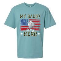My Daddy Is My Hero Military Dad American Flag Army Proud Ar Sueded Cloud Jersey T-Shirt
