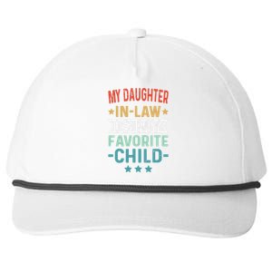 My Daughter In Law Is My Favorite Child Funny Family Gifts Snapback Five-Panel Rope Hat