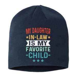 My Daughter In Law Is My Favorite Child Funny Family Gifts Sustainable Beanie