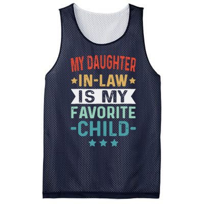 My Daughter In Law Is My Favorite Child Funny Family Gifts Mesh Reversible Basketball Jersey Tank