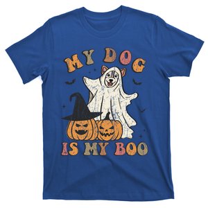 My Dog Is My Boo Ghost Spooky Halloween Dog Lover Groovy Cool Gift T-Shirt