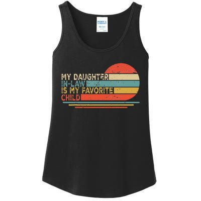 My Daughter In Law Is My Favorite Child Retro Vintage Ladies Essential Tank