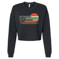 My Daughter In Law Is My Favorite Child Retro Vintage Cropped Pullover Crew