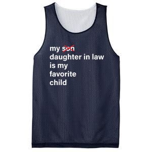 My Daughter In Law Is My Favorite Child Fathers Day In Law Mesh Reversible Basketball Jersey Tank