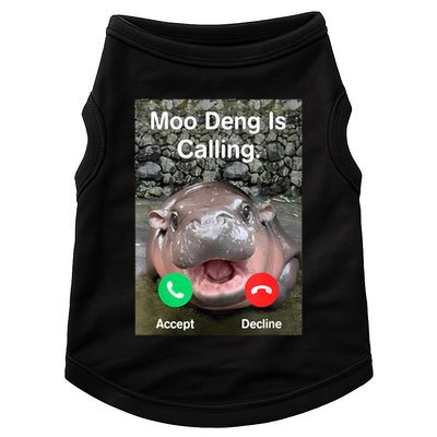 Moo Deng Is Calling Meme Funny Vintage Little Hippo Doggie Tank