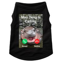 Moo Deng Is Calling Meme Funny Vintage Little Hippo Doggie Tank