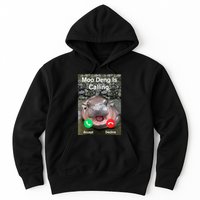 Moo Deng Is Calling Meme Funny Vintage Little Hippo Hoodie