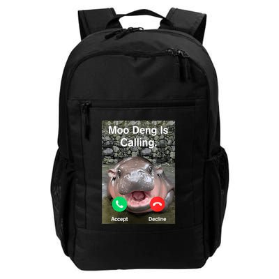 Moo Deng Is Calling Meme Funny Vintage Little Hippo Backpack