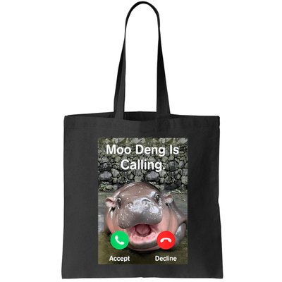 Moo Deng Is Calling Meme Funny Vintage Little Hippo Bag
